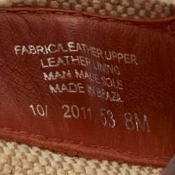 Tory Burch Orange Leather T-Strap Flat Sandals Size 38