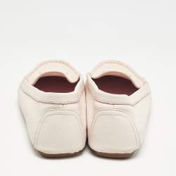 Tory Burch Blush Pink Leather Lowell Loafers Size 39