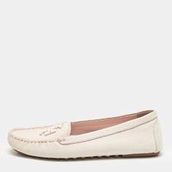 Tory Burch Blush Pink Leather Lowell Loafers Size 39
