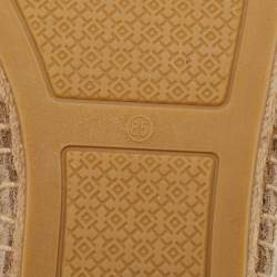 Tory Burch Beige Suede Sidney Espadrille Flats Size 38.5