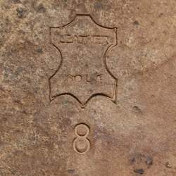 Pre Owned Tory Burch Black Leather Amanda Thong Flat Sandals Size 38