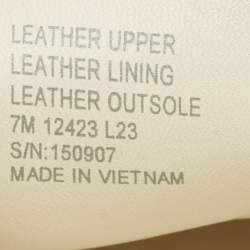 Pre Owned Tory Burch White Leather Classic Loafers Size 37