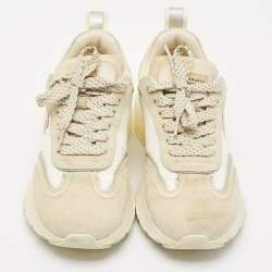 Pre Owned Tory Burch Multicolor Suede and Leather Good Luck Sneakers Size 39