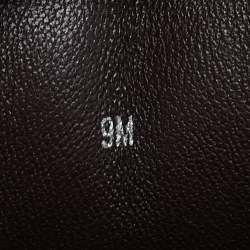 Pre Owned Tory Burch Burgundy Suede and Patent Leather Low Top Sneakers Size 39.5