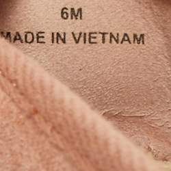 Pre Owned Tory Burch Pink Suede Minnie Ballet Flats Size 36