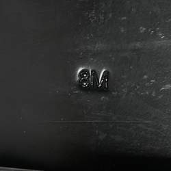 Pre Owned Tory Burch Black Leather Moto Mid Calf Boots Size 38           