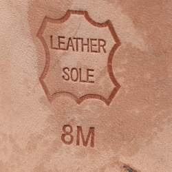 Pre Owned Tory Burch Black Leather Cap Toe Jolie Block Heel Pumps Size 38