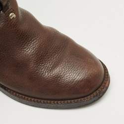 Pre Owned Tory Burch Dark Brown Knee Length Boots Size 36.5