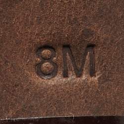 Pre Owned Tory Burch Brown Leather Thong Slingback Sandals Size 38