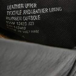 Pre Owned Tory Burch Black Leather Ines Logo Espadrille Flats Size 38.5