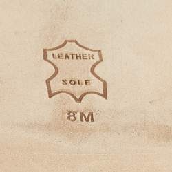 Pre Owned Tory Burch Brown Croc Embossed Leather Loafers Size 38