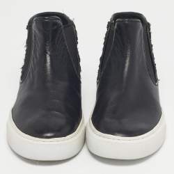 Pre Owned حذاء رياضي توري برش سويدي رصاصي سكارليت مزخرف كريستال مقاس 37.5