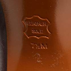 مملوكة مسبقًا Tory Burch Sarava Size 37.5 Burgundy Leather Blossom Block Heel Chain Knee Length Boots