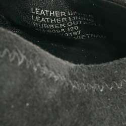 Pre Owned Tory Burch Minnie Travel Size 38 Black Suede Ballet Flats