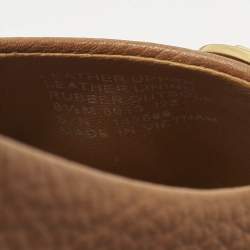 Pre Owned Tory Burch Chelsea Size 38.5 Brown Leather Ballet Flats