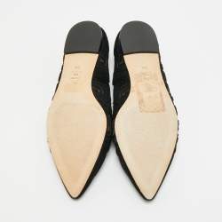 مملوكة مسبقًا حذاء فلات باليه تورى برش مقدمة مدببة قصه ليزر ليلى سويدى أسود مقاس 37.5