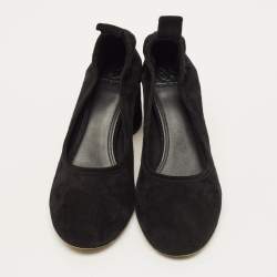 مملوكة مسبقًا Tory Burch Size 40 Black Suede Block Heel Pumps