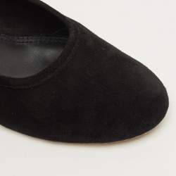 مملوكة مسبقًا Tory Burch Size 40 Black Suede Block Heel Pumps