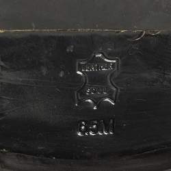 Pre Owned حذاء بوت كاحل توري برش جلد أسود كيرا مقاس 41