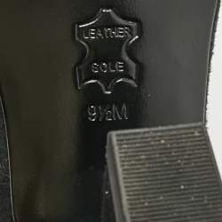 مملوكة مسبقًا Tory Burch Size 39.5 Black Suede Crystal Embellished Ankle Strap Sandals