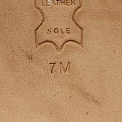 Pre Owned Tory Burch Eleanor Size 37 Metallic Snakeskin Embossed Leather Mules