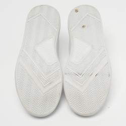 مملوكة مسبقًا حذاء رياضي توري برش هول كورت جلد أبيض مضاعف تي برباط مقاس 36.5