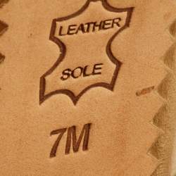 Pre Owned Tory Burch Maritine Size 37 Black/Gold Brocade Fabric Block Heel Ankle Strap Sandals