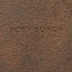 مملوكة مسبقًا Tory Burch Miller cloud Size 36 Cream Patent Leather Thong Sandals