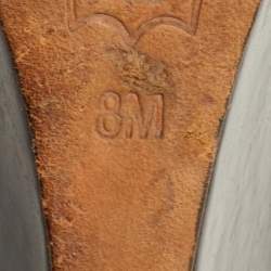 مملوكة مسبقًا Tory Burch Size 38 Black Patent Leather Round Toe Wedge Pumps