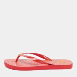 مملوكة مسبقًا Tory Burch Isidro Size 39 Red PVC Flip Flops