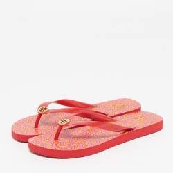 مملوكة مسبقًا Tory Burch Isidro Size 39 Red PVC Flip Flops