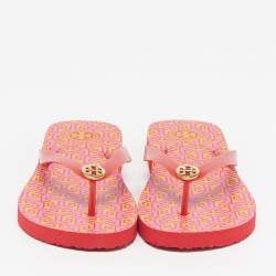 مملوكة مسبقًا Tory Burch Isidro Size 39 Red PVC Flip Flops