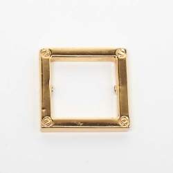 Pre Owned Tory Burch Orange Perforated Leather Thong Sandals Size 38.5