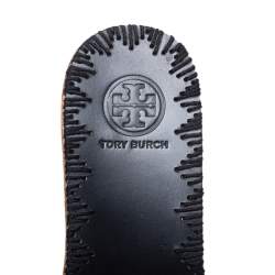 مملوكة مسبقًا Tory Burch Leather Patty Wedge Sandals Size 37.5