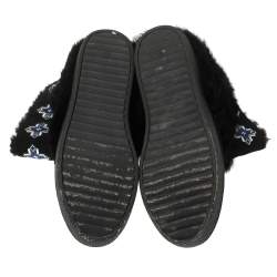 مملوكة مسبقًا خذاء بوت توري برش فرو وسويدي مقاس 38