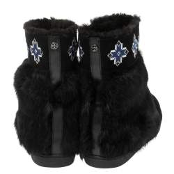 مملوكة مسبقًا خذاء بوت توري برش فرو وسويدي مقاس 38