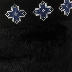 مملوكة مسبقًا خذاء بوت توري برش فرو وسويدي مقاس 38