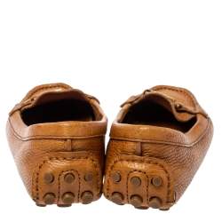 Tory Burch Brown Leather Driving Loafers Size 36.5