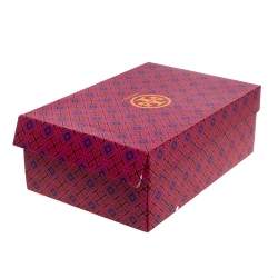 Pre Owned حذاء رياضى تورى برش منخفض من الأعلى شبك وسويدى وردى / أزرق مقاس 39