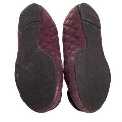 مملوكة مسبقًا حذاء فلات باليه توري بورش ريفا قماش وردي ميتاليك مقاس 41