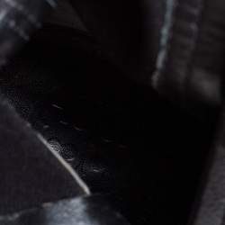 Pre Owned Tory Burch Black Leather Mid Calf Boots Size 35