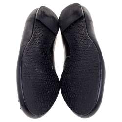 مملوكة مسبقًا Tory Burch Black Leather Reva Ballet Flats Size 40