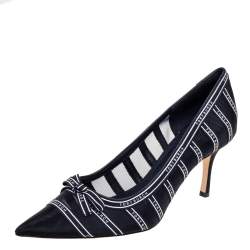 مملوكة مسبقًا Tory Burch Black Penelope Mesh Pointed-Toe Pumps Size 39
