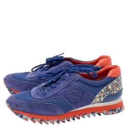 مملوكة مسبقًا حذاء رياضى تورى برش سوتوث شبك وسويدى متعدد الألوان مقاس 38.5