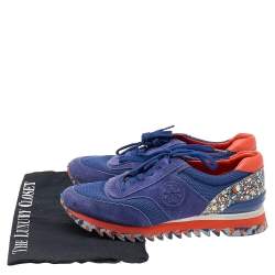 مملوكة مسبقًا حذاء رياضى تورى برش سوتوث شبك وسويدى متعدد الألوان مقاس 38.5