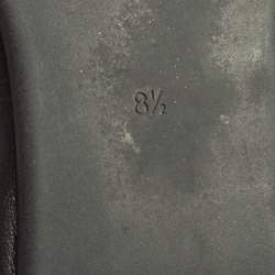 Pre Owned Tory Burch Black Leather Blossom Ballet Flats Size 38.5