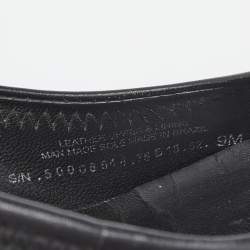 مملوكة مسبقًا حذاء كعب عالي توري برش صوفيا جلد أسود مزخرف كعب روكي مقاس 39