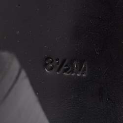 Pre Owned حذاء كعب عالي توري برش كاليستا بالشعار جلد أسود مزخرف مقاس 38.5