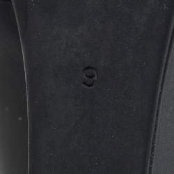 مملوكة مسبقًا Tory Burch Black Leather Luna Wedge Pumps Size 39.5