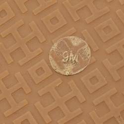 Pre Owned صندل بإصبع توري برش ميلير فلات جلد ميتالك فضي مقاس 39